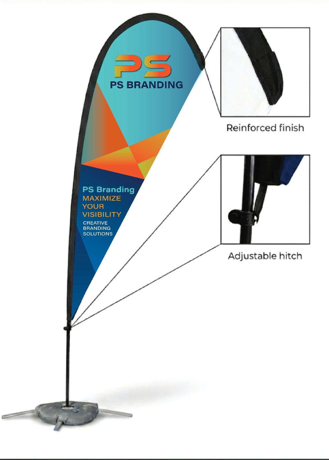 Fly Banner — Drop — custom printed by PS Branding